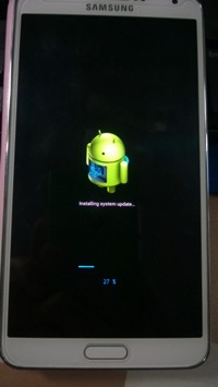 Samsung Note 3 software installing