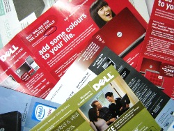 Dell promotional leaflets, read them very carefully!
