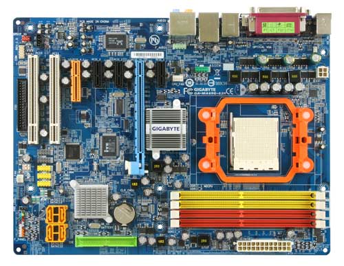Gigabyte MA-GA69G-S3H motherboard using AMD690G chipset with integrated ATI Radeon X1250 graphic processor.