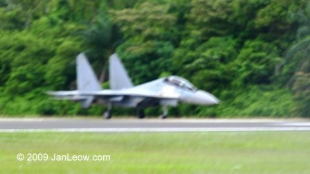 Our very own jet as opener, a single RMAF Sukhoi Mig-29.