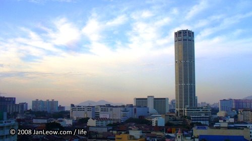 Here's one digital photography tip using the one third rule to take this landscape photo. I placed the building and the horizon on one third while capturing the stunning twilight sky. Picture of Komtar building in Penang taken from a hotel room.