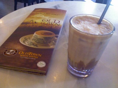 here's my hazelnut white coffee