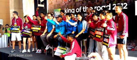 Winners of the King of the Road 2012 race