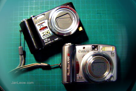 My compact cameras - Panasonic Lumix and Canon Powershot