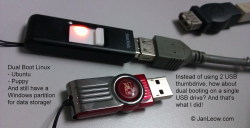 Dual boot Ubuntu and Puppy Linux in your thumb drive