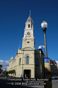 The Fremantle Town Hall is the centre of Fremantle Port Town.
