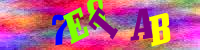 Blue Captcha Image
